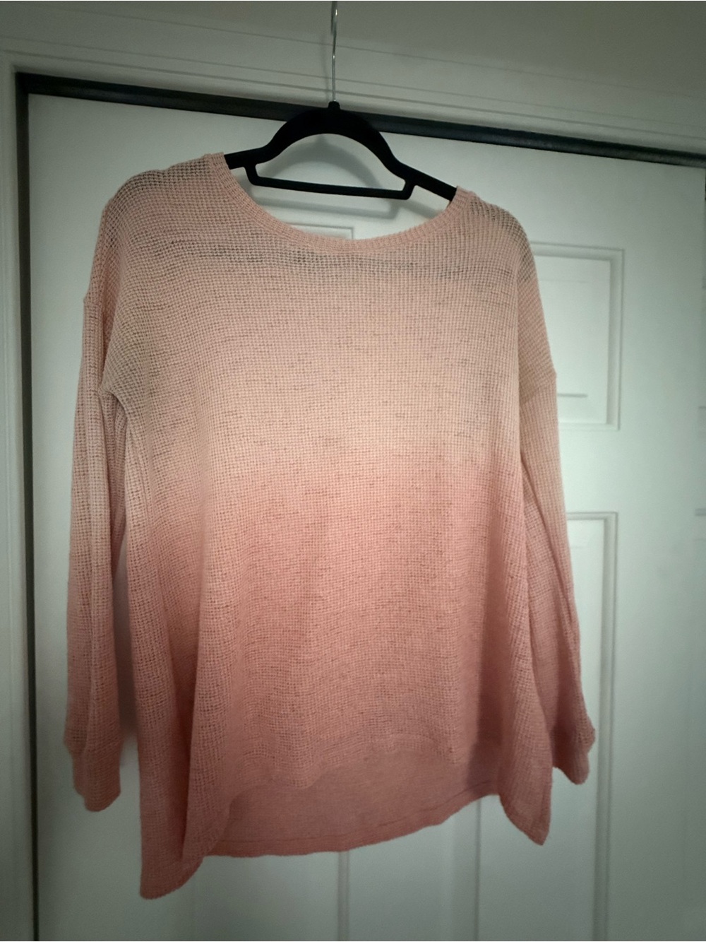 Splendid XSmall- oversized Pink Ombre Crewneck Sweater